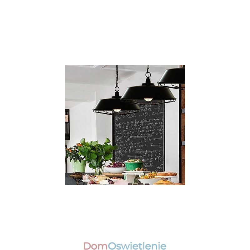 1 Światło Vintage Metalowa Lampa Wisząca