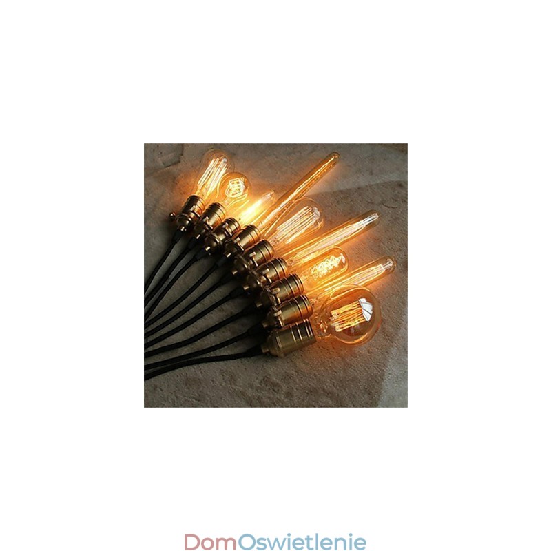 Amerykańska lampa żyrandolowa w stylu retro minimalistyczna z pojedynczą miedzią
