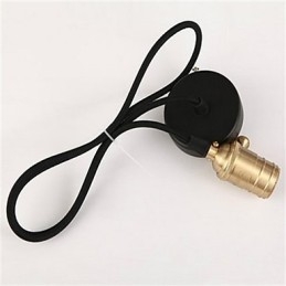 Amerykańska lampa żyrandolowa w stylu retro minimalistyczna z pojedynczą miedzią