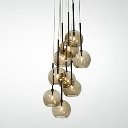Wisząca lampa metalowa w stylu rustykalnym Mini