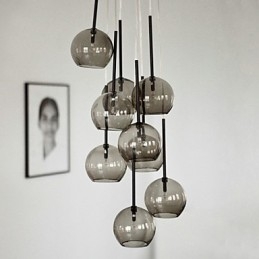 Wisząca lampa metalowa w stylu rustykalnym Mini