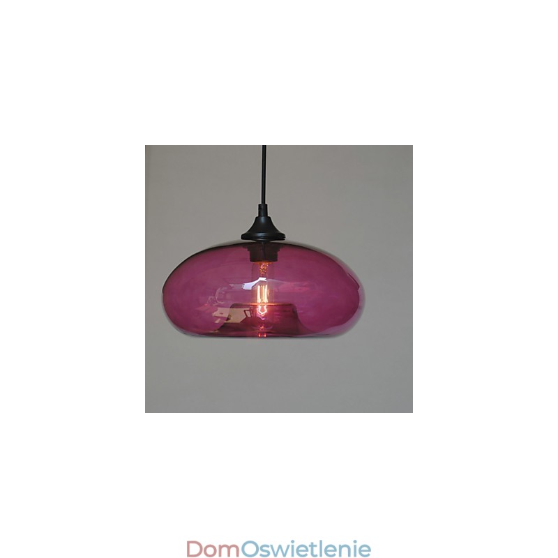 Nowoczesna charakterystyczna lampa wisząca 1 światło z przezroczystym kloszem