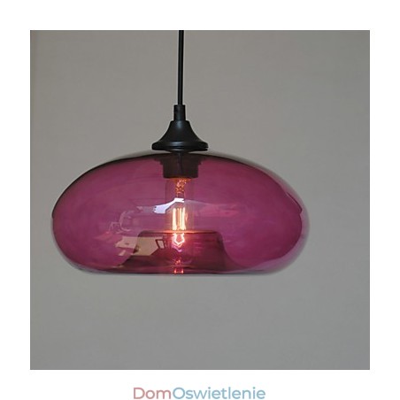 Nowoczesna charakterystyczna lampa wisząca 1 światło z przezroczystym kloszem