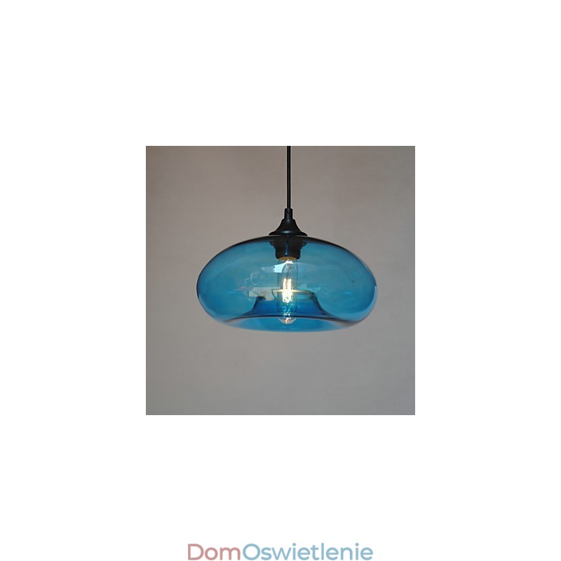 Nowoczesna charakterystyczna lampa wisząca 1 światło z przezroczystym kloszem