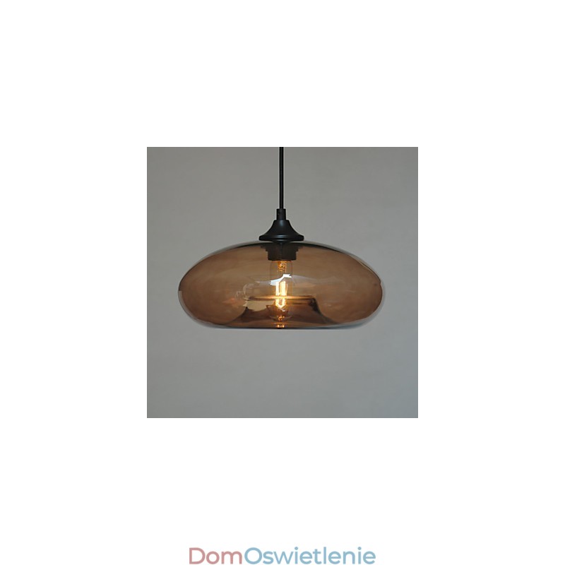 Nowoczesna charakterystyczna lampa wisząca 1 światło z przezroczystym kloszem