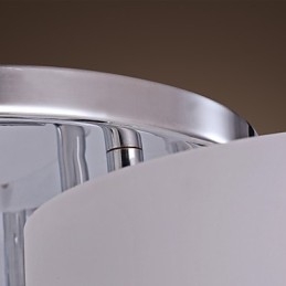 Nowoczesny współczesny chromowany metalowy żyrandol montowany na płasko