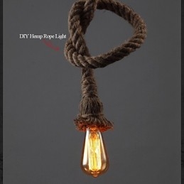 1 Światło DIY Art Hemp Rope Light Kreatywny Hemp Rope Droplight