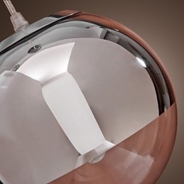 Nowoczesna współczesna lampa wisząca Globe Mini Style Chrome Metal