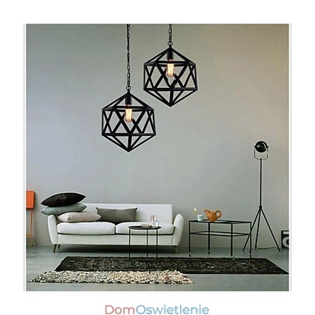 Lampa retro industrialna lampa wisząca heksagonalna artystyczna oryginalność kutego żelaza lampa wisząca Lampa retro industrialna lampa wisząca heksagonalna artystyczna oryginalność kutego żelaza lampa wisząca
