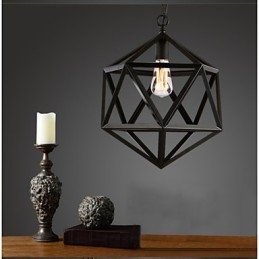 Lampa retro industrialna lampa wisząca heksagonalna artystyczna oryginalność kutego żelaza lampa wisząca