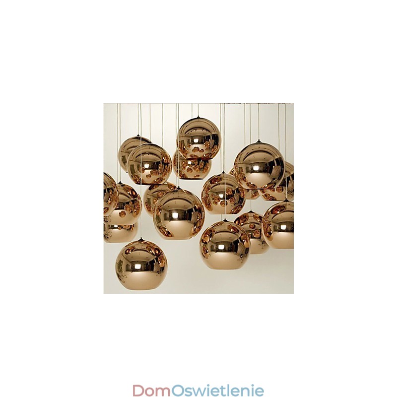 Kreatywna prosta szklana lampa wisząca Nordic Retro Galwanizacja Ball