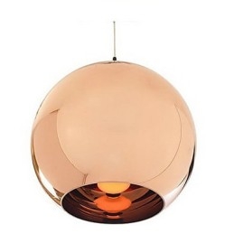Kreatywna prosta szklana lampa wisząca Nordic Retro Galwanizacja Ball