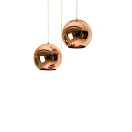 Kreatywna prosta szklana lampa wisząca Nordic Retro Galwanizacja Ball