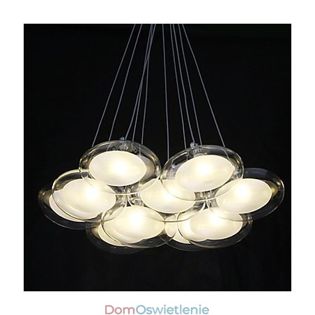 Nowoczesna współczesna lampa wisząca z metalu chromowanego Nowoczesna współczesna lampa wisząca z metalu chromowanego