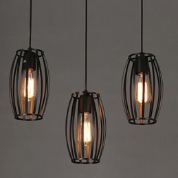 Kreatywny loft przywracający starożytne sposoby pojedyncza głowica kutego żelaza żyrandol lampa