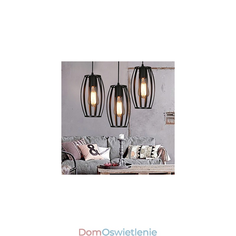 Kreatywny loft przywracający starożytne sposoby pojedyncza głowica kutego żelaza żyrandol lampa