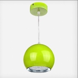 Nowoczesna współczesna lampa wisząca z metalowym globusem