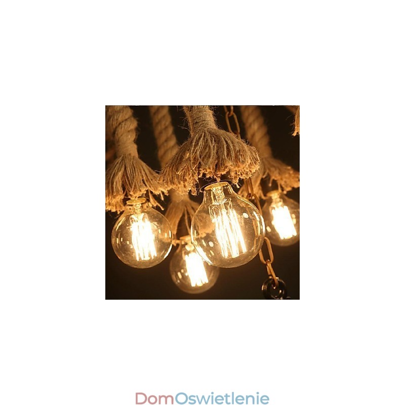 Vintage Malowanie Plastikowa Lampa Wisząca