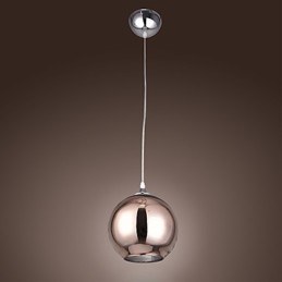 60 Nowoczesna współczesna lampa wisząca z metalu galwanizowanego Globe