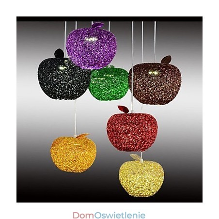 Żyrandol aluminiowy pleciony z siedmioma lampami Apple Żyrandol aluminiowy pleciony z siedmioma lampami Apple