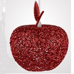 Żyrandol aluminiowy pleciony z siedmioma lampami Apple