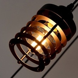 Vintage Edison Multiple Ajustable DIY Lampa sufitowa Światło Wiszące Oświetlenie Żyrandol Nowoczesny Elegancki Przemysłowy Jadalnia