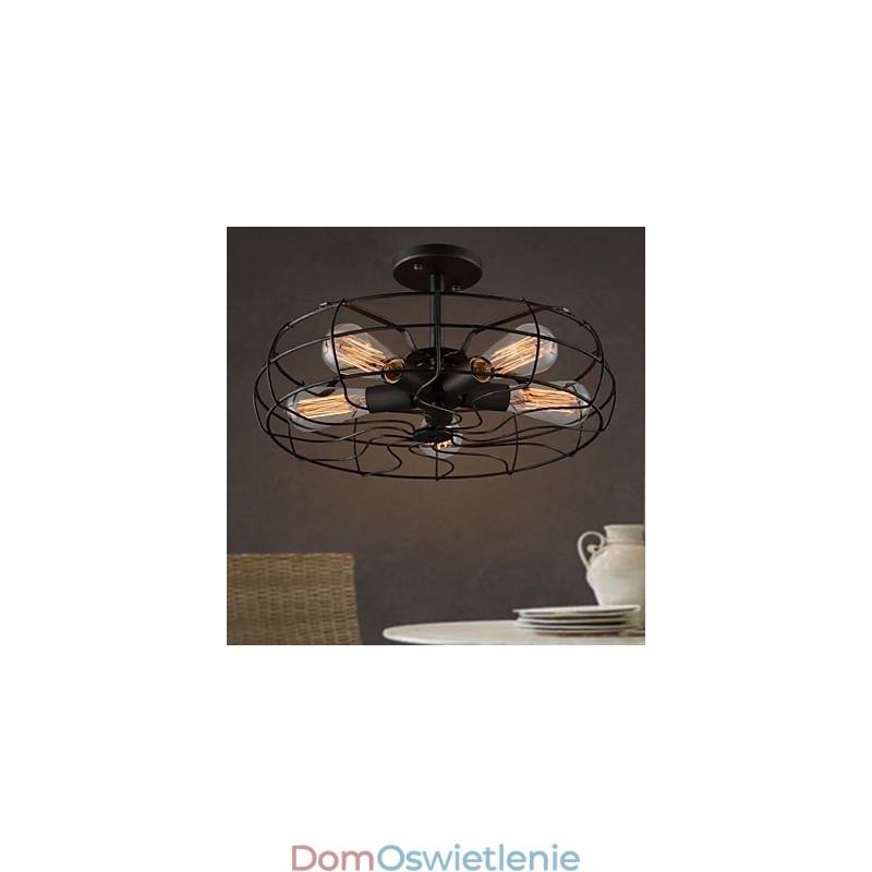 Loft Vintage Kreatywne Oświetlenie Lampy Amerykański Styl Wiejski Minimalistyczny Żelazny Przemysłowy Żyrandol Fan