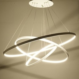Nowoczesna lampa wisząca z trzema pierścieniami