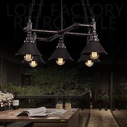 Retro Klasyczne Metalowe Lampy Sufitowe Proste Lampy Wiszące Lampy Wiszące Cafe