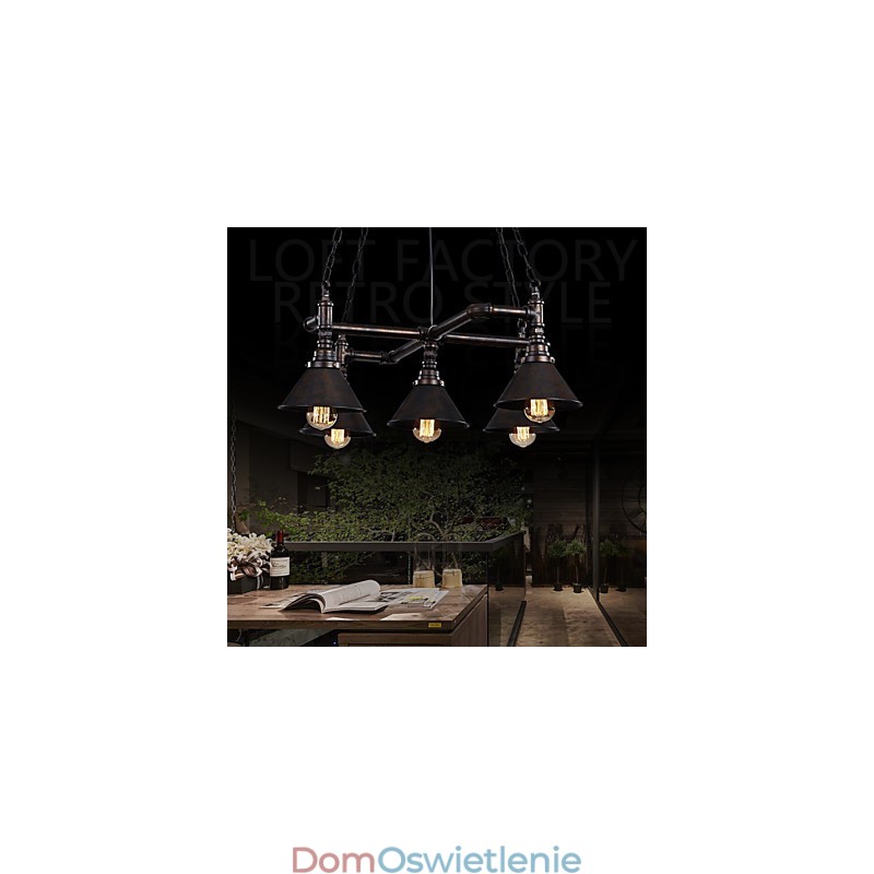 Retro Klasyczne Metalowe Lampy Sufitowe Proste Lampy Wiszące Lampy Wiszące Cafe
