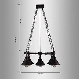 Retro Klasyczne Metalowe Lampy Sufitowe Proste Lampy Wiszące Lampy Wiszące Cafe