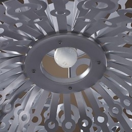 Nowoczesna lampa wisząca w okrągłym kloszu