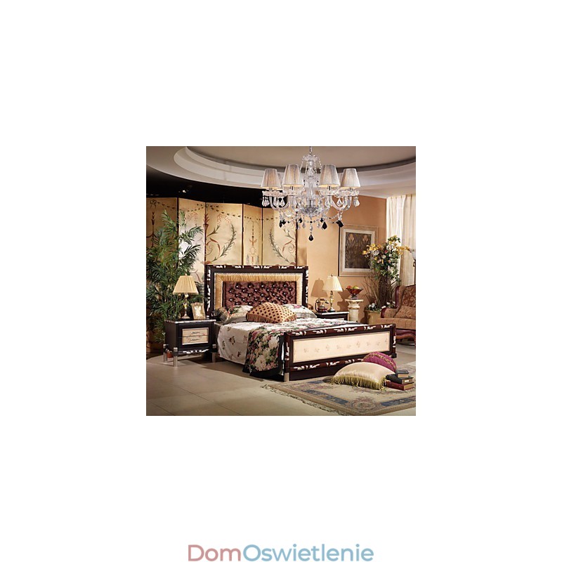 Żyrandol kryształowy luksusowy nowoczesny salon 8 świateł