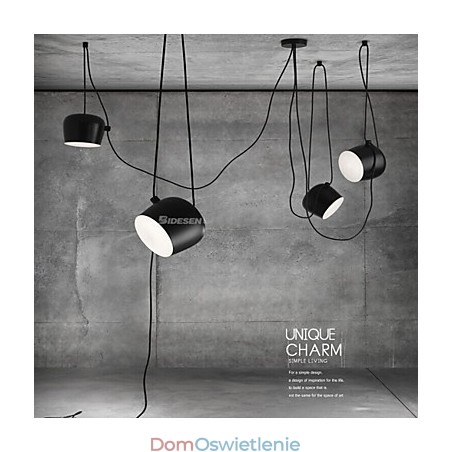 Nowoczesna współczesna lampa wisząca z metalu