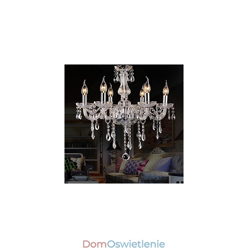 Tradycyjny Klasyczny Vintage Kryształowy Galwanizowany Kryształowy Żyrandol