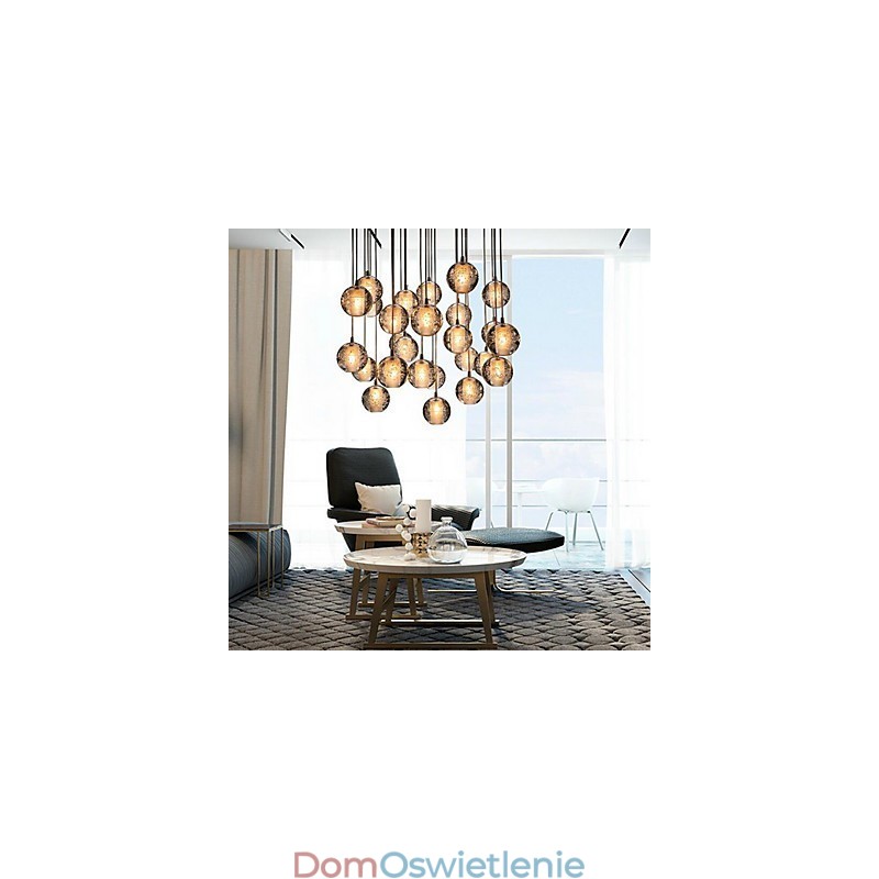 Lampa wisząca G4 Retroifit 3W Chromowana kryształowa nowoczesna współczesna lampa wisząca
