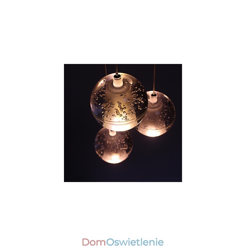 Lampa wisząca G4 Retroifit 3W Chromowana kryształowa nowoczesna współczesna lampa wisząca