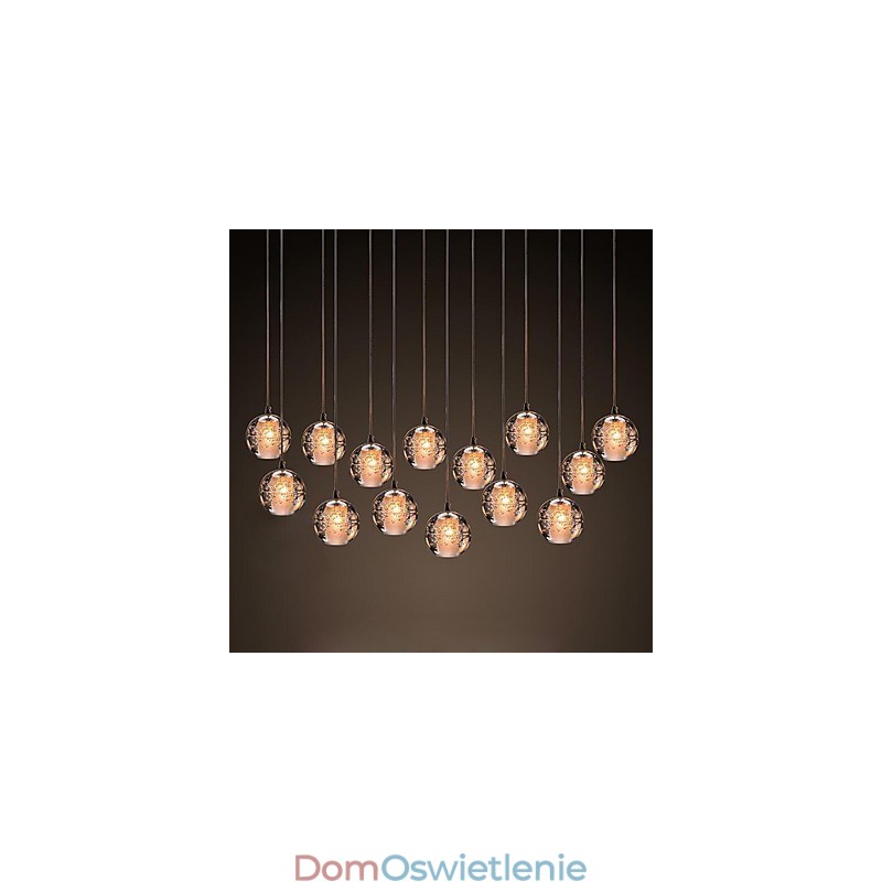 Lampa wisząca G4 Retroifit 3W Chromowana kryształowa nowoczesna współczesna lampa wisząca
