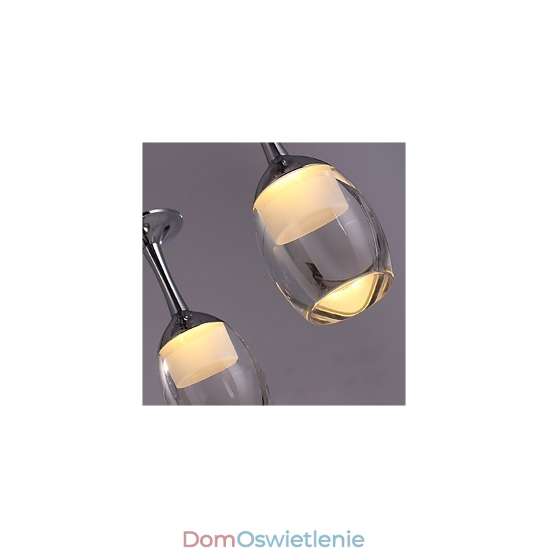 Lampy wiszące 3 światła długi tylny panel nowoczesny współczesny