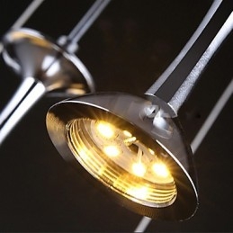 Lampy wiszące 3 światła długi tylny panel nowoczesny współczesny