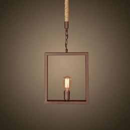 Tradycyjny Klasyczny Rustykalny Domek Vintage Retro Country Metalowa Lampa Wisząca
