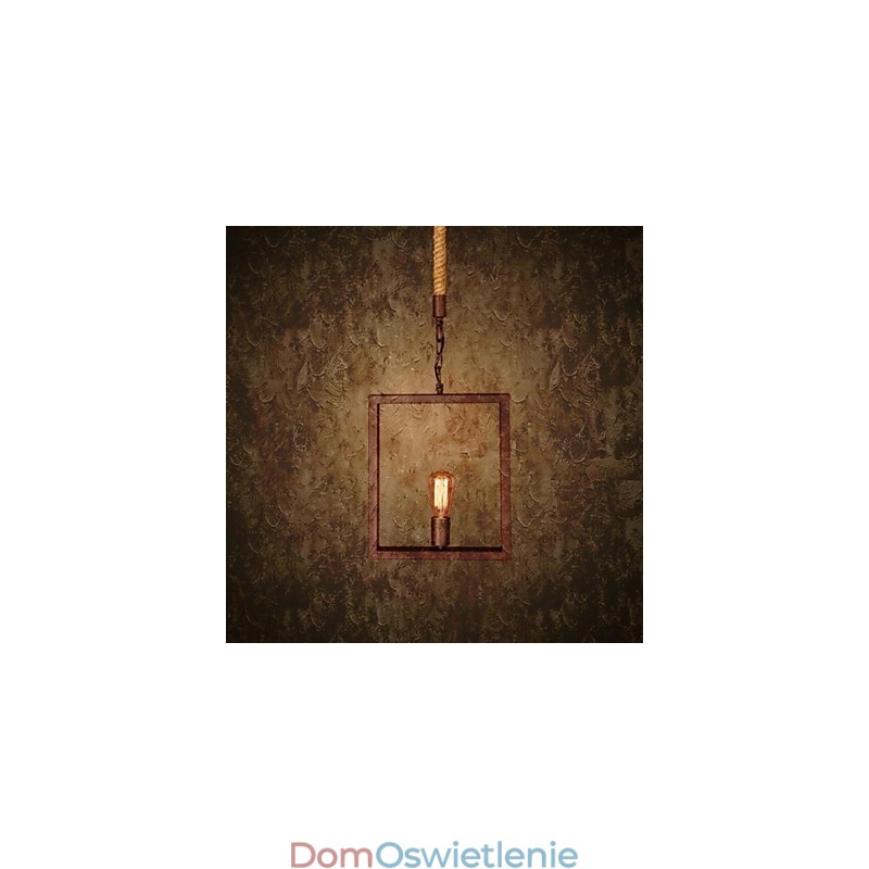 Tradycyjny Klasyczny Rustykalny Domek Vintage Retro Country Metalowa Lampa Wisząca