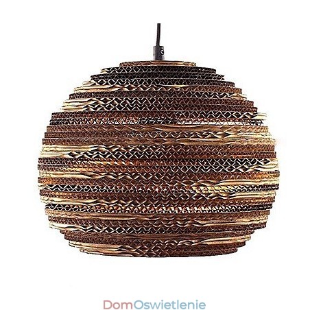 Rustykalna lampa wisząca z metalowym kloszem i globusem w kształcie wyspy Rustykalna lampa wisząca z metalowym kloszem i globusem w kształcie wyspy