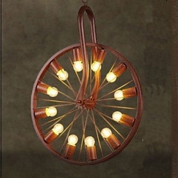 Retro Koło Wiszące Do Zrobienia Stara Przemysłowa Lampa Wisząca A