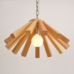 Retro Country Wood Bamboo Lampa wisząca