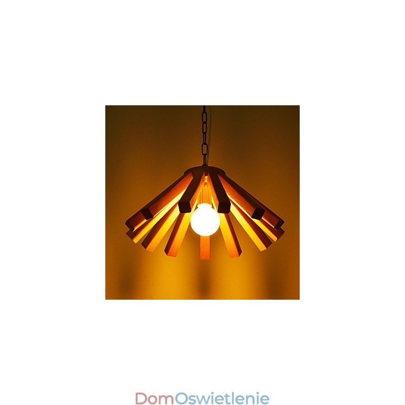 Retro Country Wood Bamboo Lampa wisząca