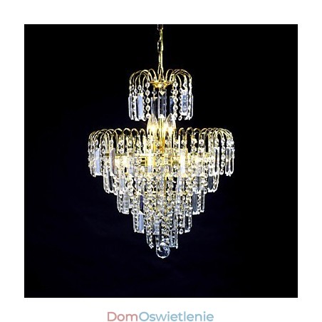 Luksusowy żyrandol w stylu europejskim z 6 światłami w kształcie korony