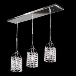 Kryształowa metalowa lampa wisząca