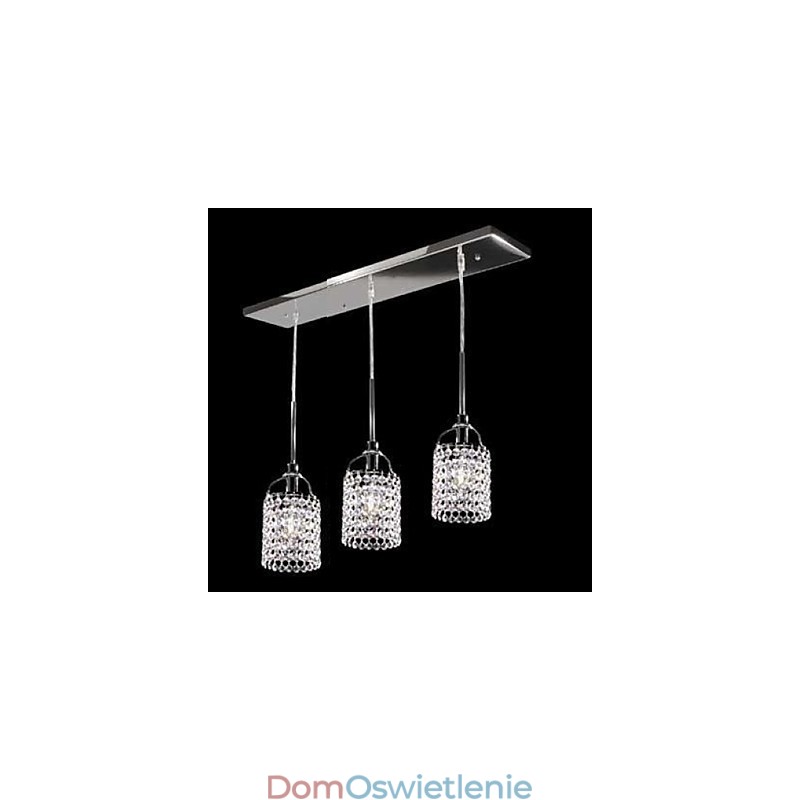 Kryształowa metalowa lampa wisząca