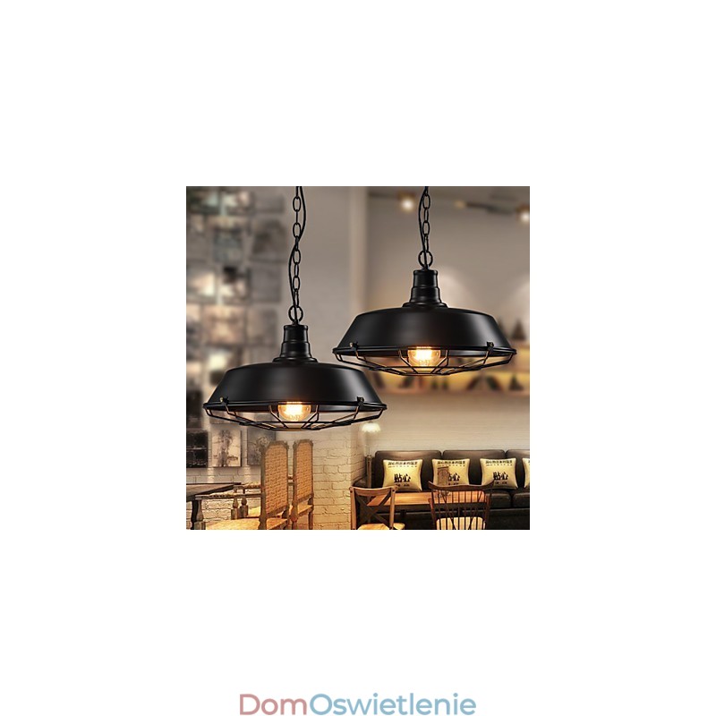 Lampy wiszące Amerykańskie rustykalne kute żelazo Współczesne i kontraktowe Lampy wiszące magazynowe